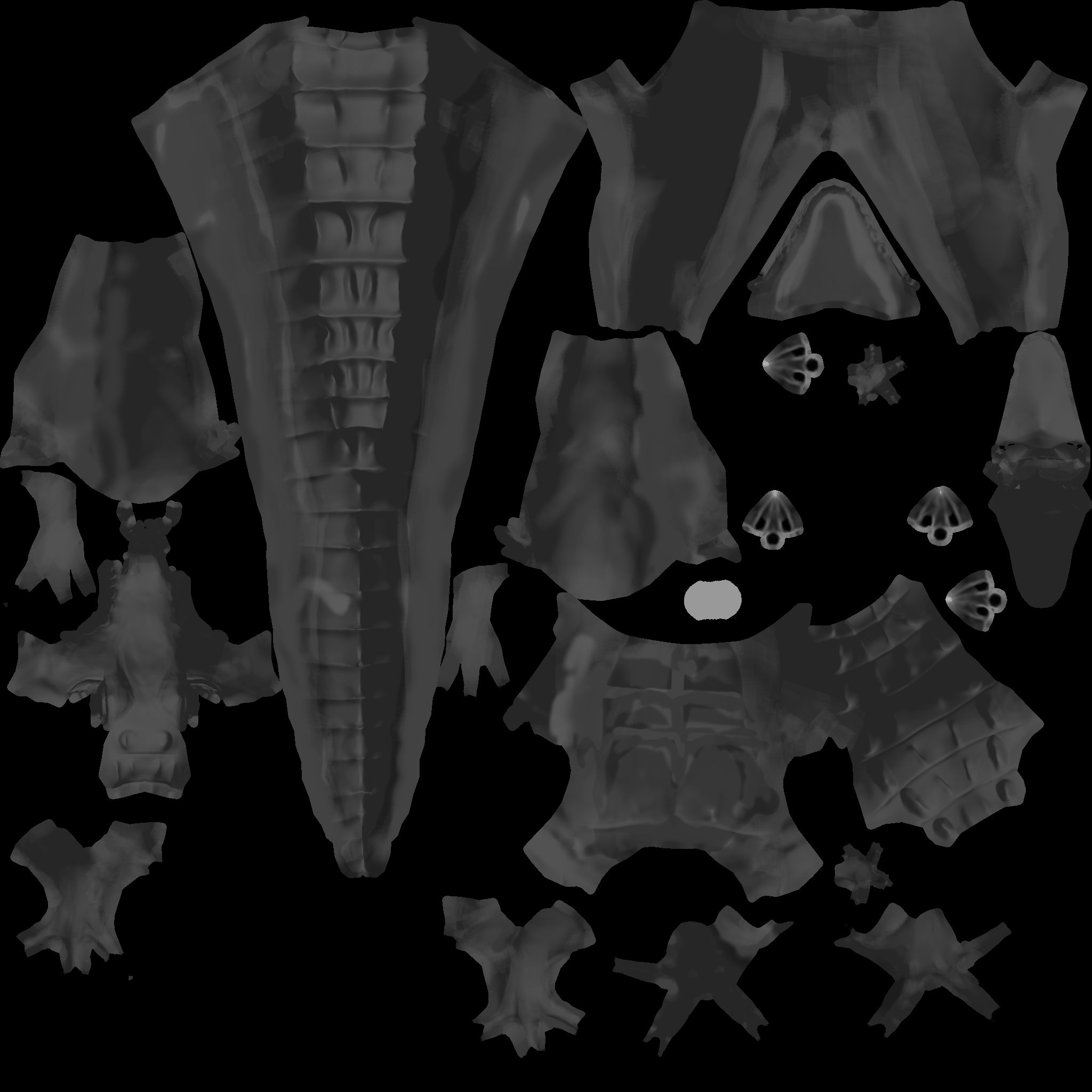 Crocodile metallic map